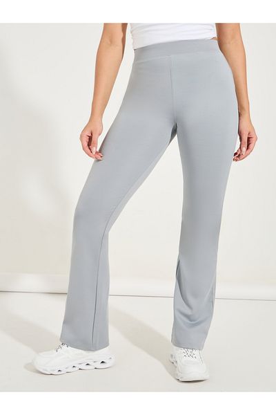 Styli Solid Light Flare Full Length Leggings