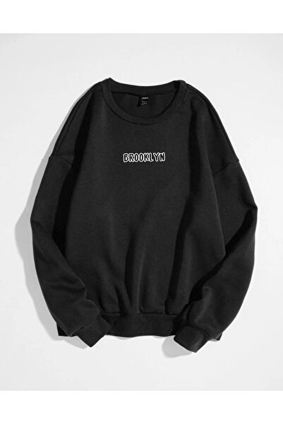 FAVORİST Unisex majica sa sloganom Brooklyn okrugla kragna