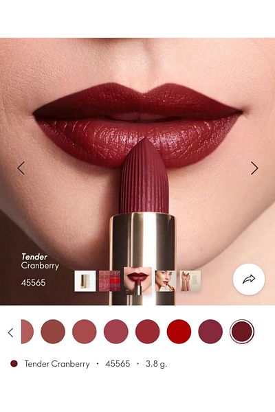 Oriflame Giordani Gold Eternal Glow - Lipstick Spf 25 with Tender Cranberry Slide