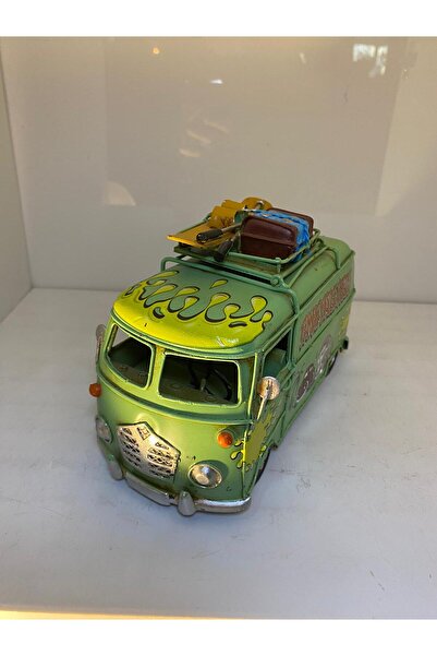 elif aksesuar Metal  Yeşil Dekoratif Resim Çerçeveli Minübüs Araba