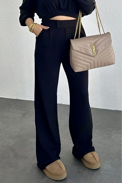 NUDEQUEEN Palazzo Trousers - Velcro Design