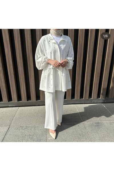 TRİQO Stone DeTailed Crepe Set