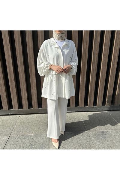 TRİQO Stone DeTailed Crepe Set