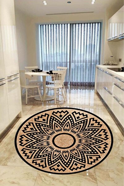 aymira home Home Dekoratifmakinede Yıkanabilen Kaymaz Taban Yuvarlak Mutfak V...