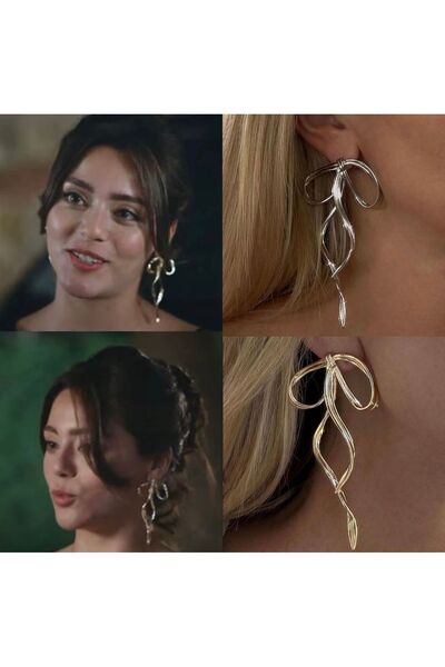 Marshmello Silver & Jewelry Fiyonk Figürlü Çelik Küpe