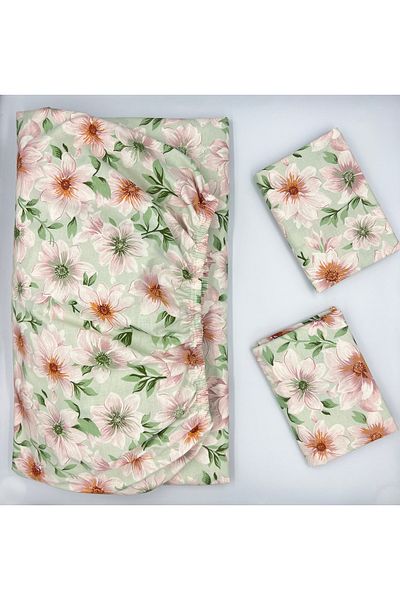pınarhome collectıon Soft Fabric - 100% Cotton Elastic Scarf + Pillow Case 28-30 CM New Season