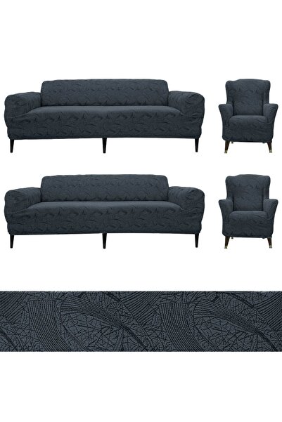 bibaha Κάλυμμα καναπέ με σχέδιο Jacquard 3 3 1 1 - Ελαστικό κάλυμμα καναπέ