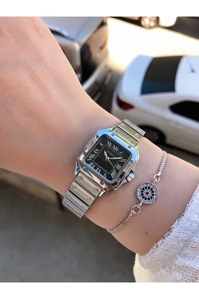 Homies Brand Steel Case - Women's Wristwatch and Gift Bracelet Set