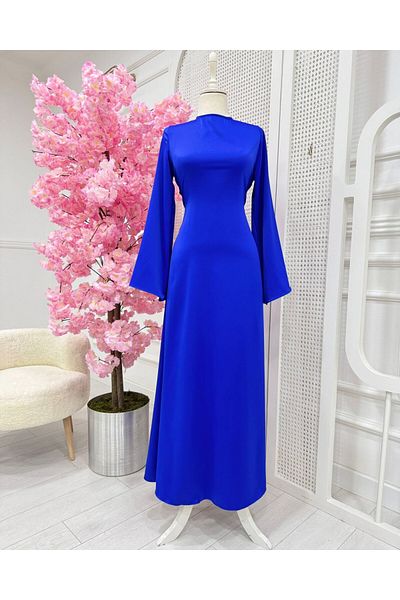 onix Elenora Saks Blue Evening Dress