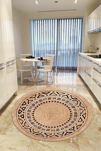 aymira home Home Dekoratifmakinede Yıkanabilen Kaymaz Taban Yuvarlak Mutfak V...