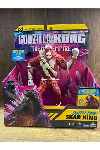 scntoys Godzilla Kong Kristal Aksiyon Figürü Skar King FİGÜR OYUNCAK KING KON...