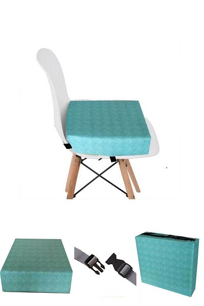 RevuBaby High Chair Riser Portable Foldable Increased Chair Riser Pastel Green