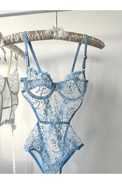 Feruzdesign Peony Mavi Bodysuit