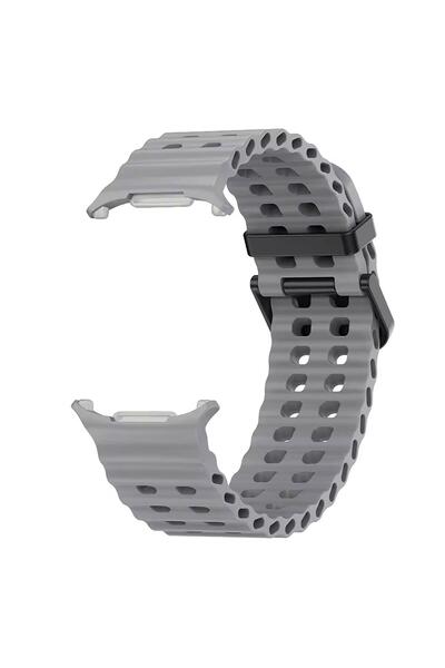 Microsonic Samsung Galaxy Watch Ultra Kordon Flexi Sport Gri