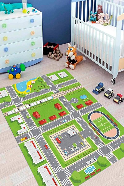aymira home Dekoratif Dijital Baskılı Kaymaz Taban Yıkanabilir Tüylenmez Kadi...