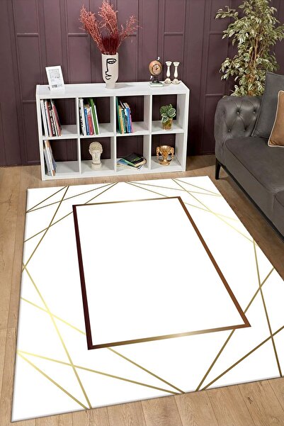 aymira home Dekoratif Dijital Baskılı Kaymaz Taban Yıkanabilir Tüylenmez Kadi...