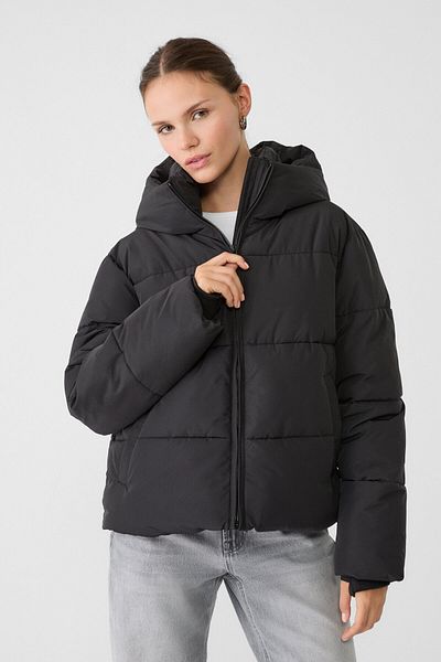 Stradivarius Basic Inflatable Coat with Hood