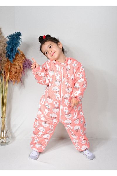 Melfa Children's Yellow Thick Fiber Filled Patterned Sleeping Bag