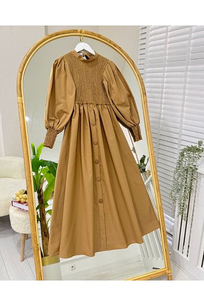 onix Linda Dress - Biscuit Model