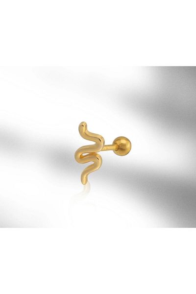 G Sport POLO Stainless Steel Snake Model Tragus Piercing