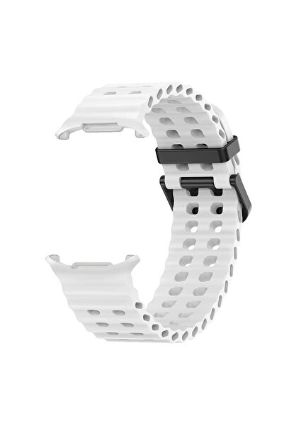 Microsonic Samsung Galaxy Watch Ultra Kordon Flexi Sport Beyaz