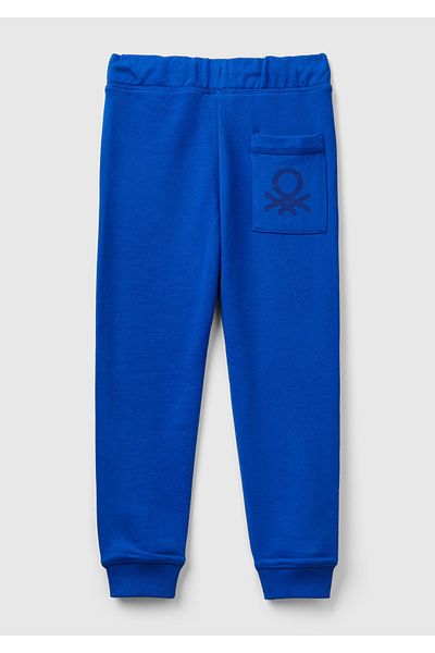 United Colors of Benetton Αγόρι - Φούτερ με μπλε λογότυπο Saks Back Pocket
