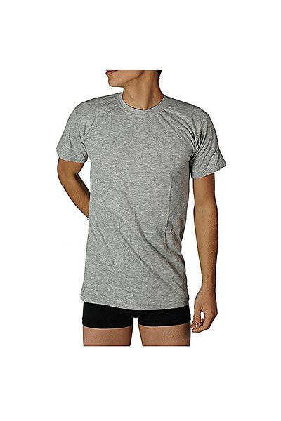 Anıt 1107 Men'S rib - Zero Collar, SleeveS, UnderShirt Colored Set of 6
