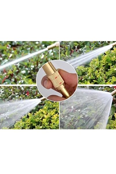 İLİVA Ayarlanabilir Basınçlı Hortum Ucu - Bahçe Sulama , Araba Yıkama Tazikli Su Püskürtme Aparatı