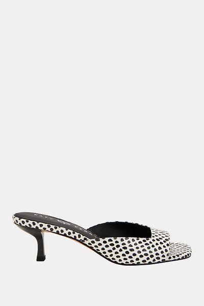 Katy Perry Women's Zebra Patterned Heeled Slippers - Ladie Low Heel