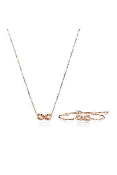 Swarovski 5682483 Swarovski Set Hyperbola:Set Pave White/Ros