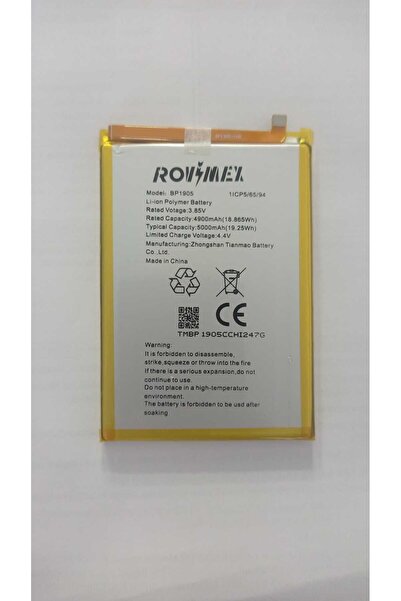 Rovimex Omix X600 Uyumlu Pil Batarya 5000 Mah