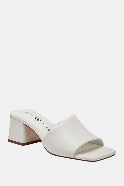 Katy Perry The Gemm Women's White Heeled Slippers