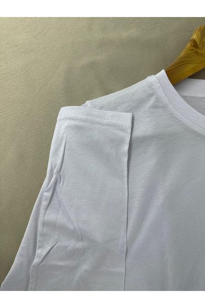 skycott White Viscose Long Sleeve Women's Body Undershirt