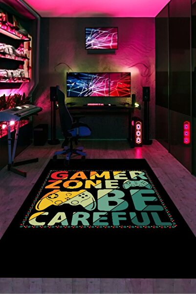 YTR HOME Dijital Baskı Yıkanabilir Kaymaz Taban Dekoratif Salon Mutfak Halısı...