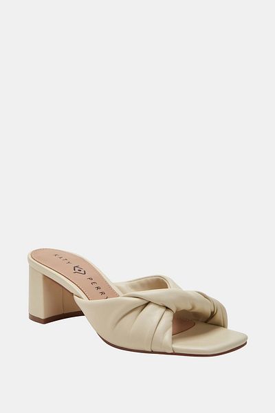 Katy Perry Tooliped Twisted - Women's Cream Heeled Slippers