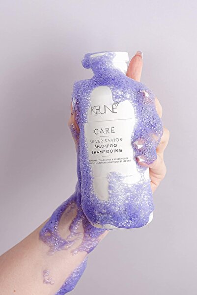 Keune -Sılver Savıor-Doğal Sarı Veya Soğuk Küllü Sarı Saçlar İçin Vegan Mor Şampuan 300 ml /GEM9GF9FG