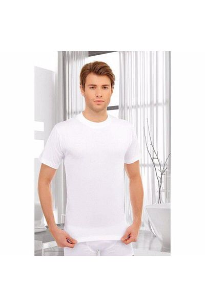 Seher Yıldız Men's Combed Cotton O Collar