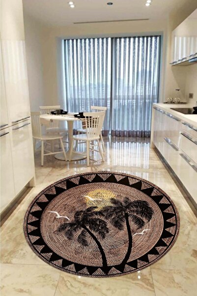 aymira home Home Dekoratifmakinede Yıkanabilen Kaymaz Taban Yuvarlak Mutfak v...