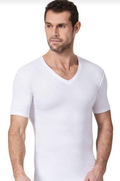 Namaldı V-neck lycra men's Tank Top - Half Sleeve, 6 Pack - 182