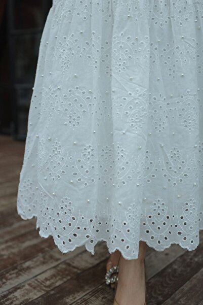 PİNK FLY Вишита мереживна жіноча спідниця Fisto Pearl 1395