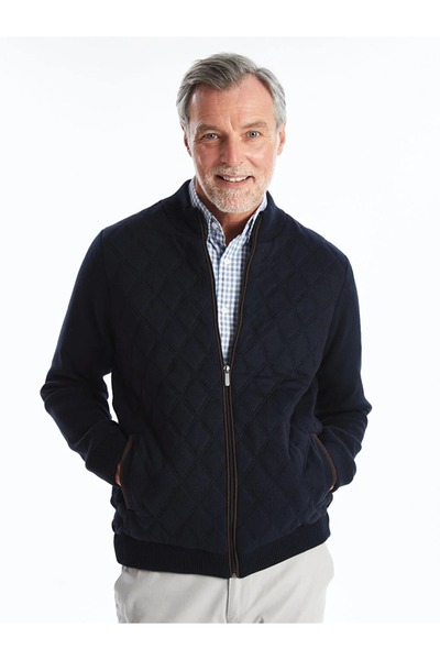 LC Waikiki Tricotaj Cardigan pentru bărbați - LCWAIKIKI Classic, Guler Stand,...