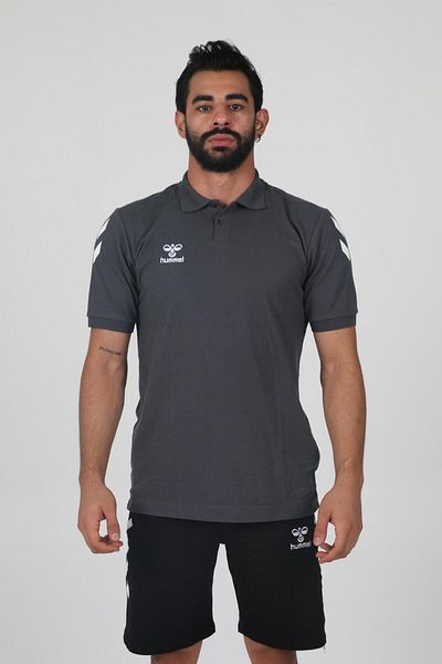 hummel Μπλουζάκι με γιακά πόλο Armin Anthracite