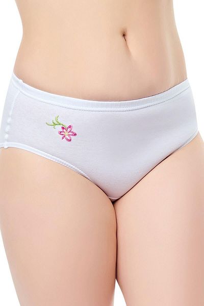 Seher Yıldız Chiloți de damă cu model alb 12 piese