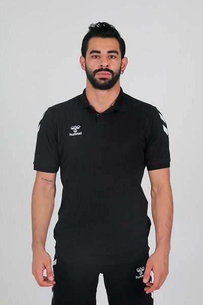 hummel Μπλουζάκι Armin Cotton Polo Neck Μαύρο