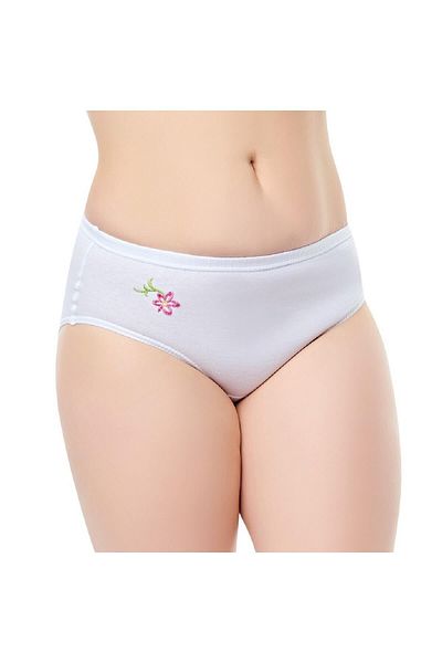 Seher Yıldız Chiloți de damă cu model alb 12 piese