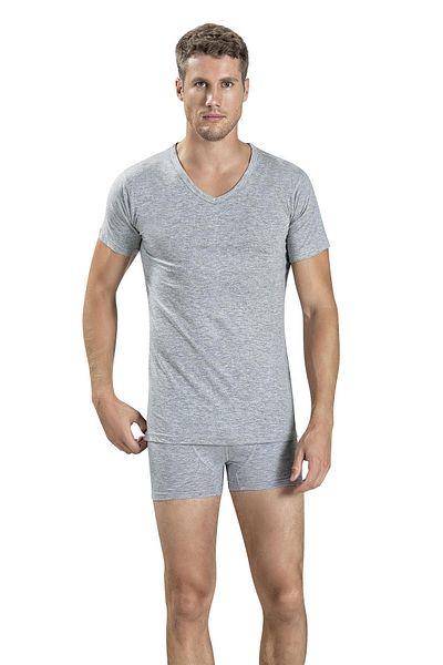 Jiber Men's V-Neck Short Sleeve Undershirt Undershirt 112 - 9 Pieces