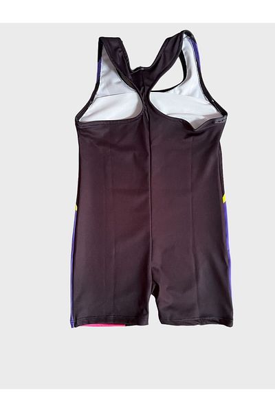 Fil Kids Costum de baie de culoare negru roz violet pentru fetiță
