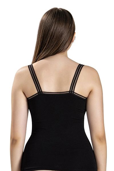 Jiber Women's V-Neck Rope Strap Undershirt 553 - 12 Pieces