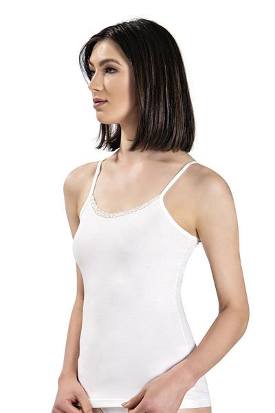 Jiber 613 Model Women's Lace Modal Undershirt - Rope Strap, 9 Pieces