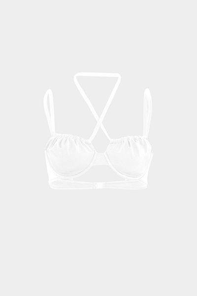 Açelya Okcu LUNA Slim Fit Premium Women's Bikini Top - Drawstring Detail